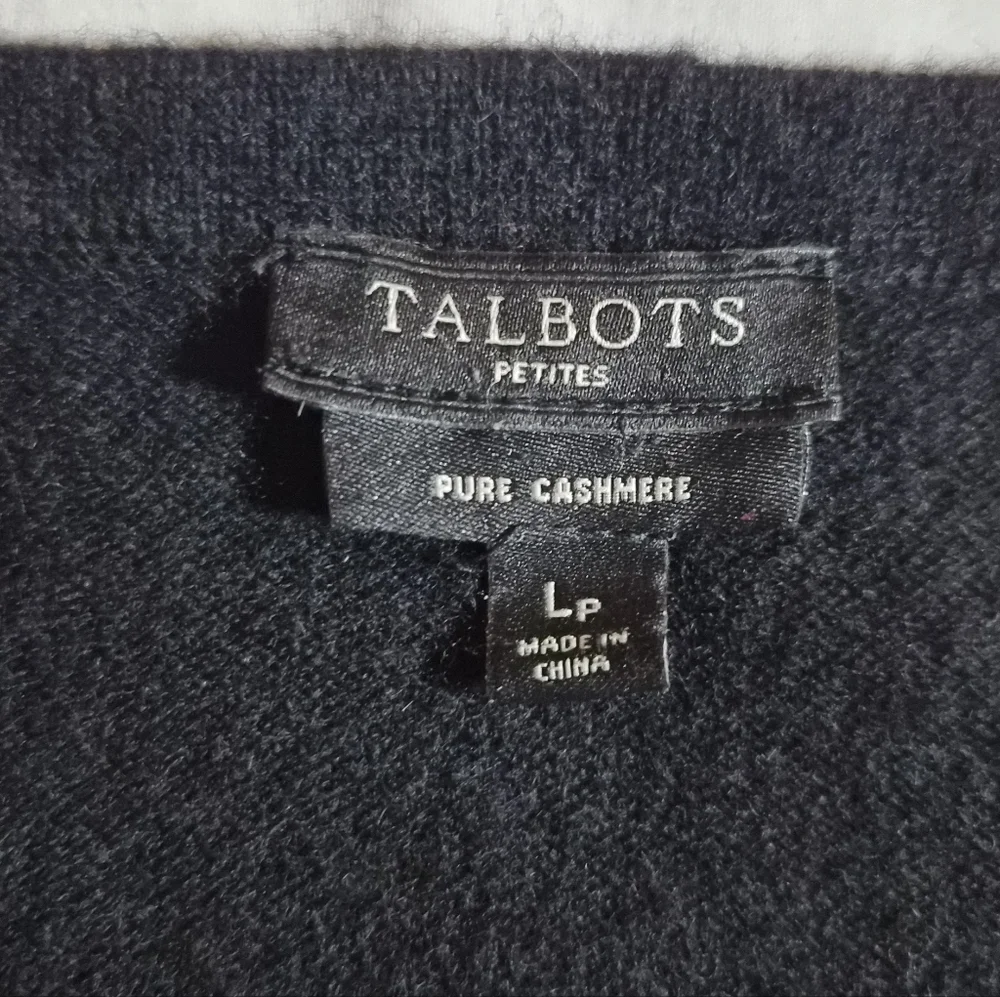 Talbots Petites Pure Cashmere 3/4 Sleeve Sweater LP - Picture 2 of 7